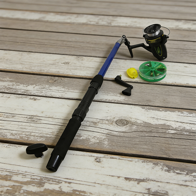 Fishing Rod Gear Set with Plastic Bait Fishing Rod Set