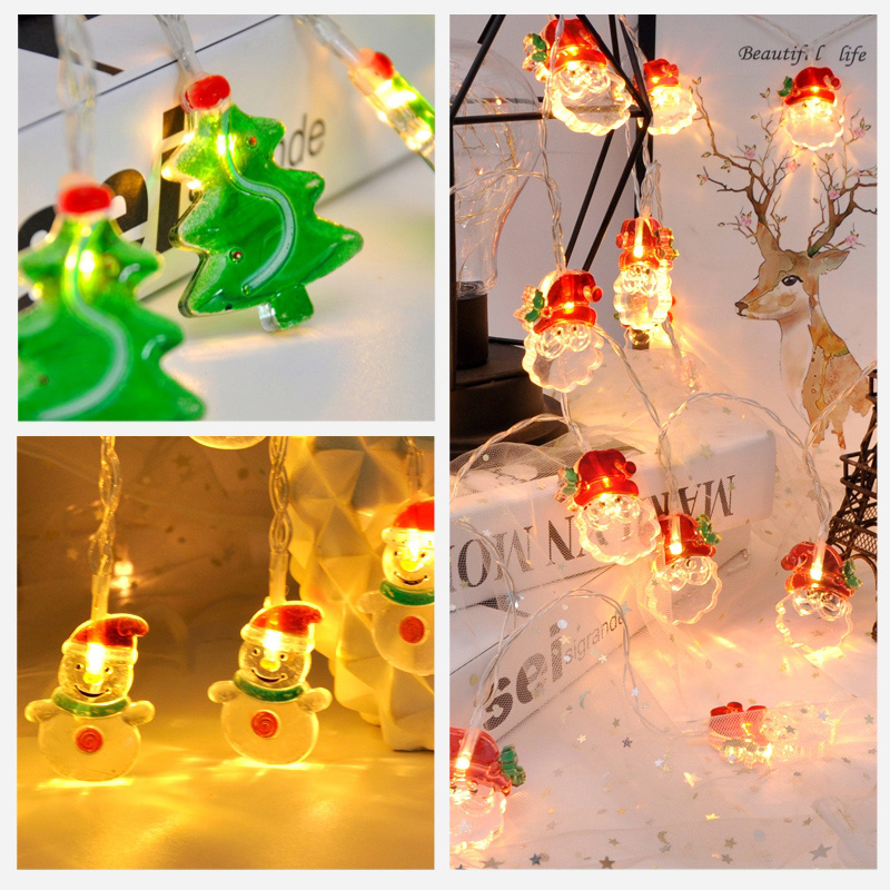 2m 10 Lights LED Decorative String Light - Santa Claus