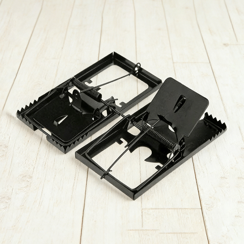 2PCS Metal Reusable Mouse Rat Trap Catcher 17 x 9cm Reusable Snap Traps Mousetrap Rodent Control