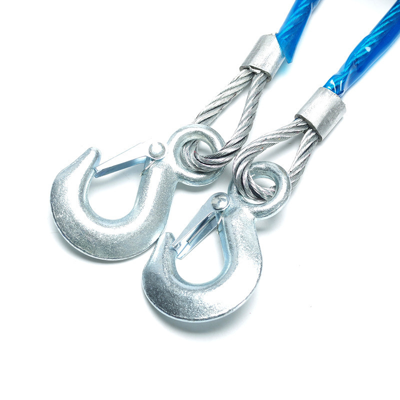 Emergency Tow Rope Heavy Duty Cable Towing for Car Travel Outdoor Camping