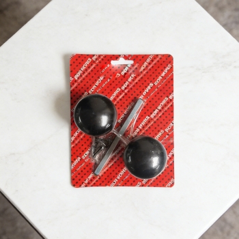 2PCS 1/4 Inch Black Sprung Mortice Knob Handle