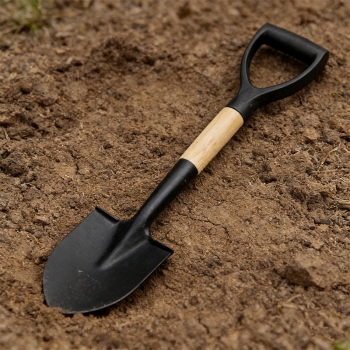 27 Inch Garden Shovel with D Grip Round Border Spade Digging Spade
