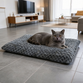 Fluffy Plush Soft Flat Animal Pet Sleeping Bed Dog Mattress XXXL 110 x 70 x 10cm