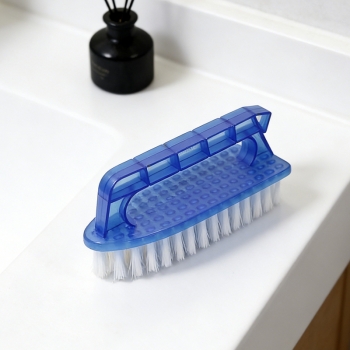 Scrubbing Brush with Handle Laundry Cleaning Scrubbing Brush 14cm Random Colours