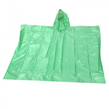 Lightweight Poncho Waterproof Raincoat for Childrens Boys Girls 45 x 72 inch - Green