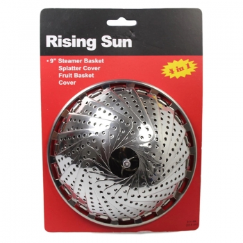 Steamer Basket Bowl for Food Cooker Strainer Folding Mesh Dish