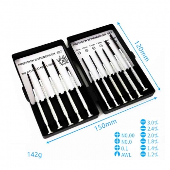 11 pcs Mini Screwdriver Set Precision Screwdrivers Perfect for Glasses, Watches, Remotes and Computers