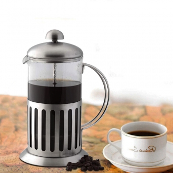 Press Plunger Cafetiere-Stainless Steel 600ml Coffee Maker