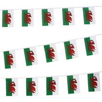 Wales 30 Flags Dragon 12M Bunting Banner Flags