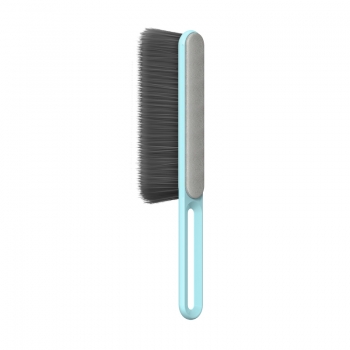 Double Sided Bed Cleaning Brush Sofa Hair Removal Dust Brush Clothes Brush - Blue