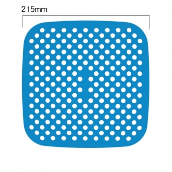 8.5 inch Reusable Air Fryer Liners Non-Stick Silicone Pad Mat Basket Square - Blue