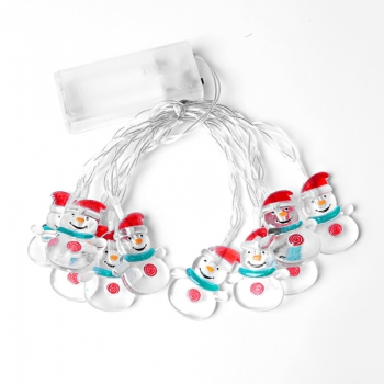 1.5m 10 Lights LED Decorative String Light - Snow Man