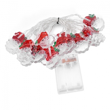 2m 10 Lights LED Decorative String Light - Santa Claus