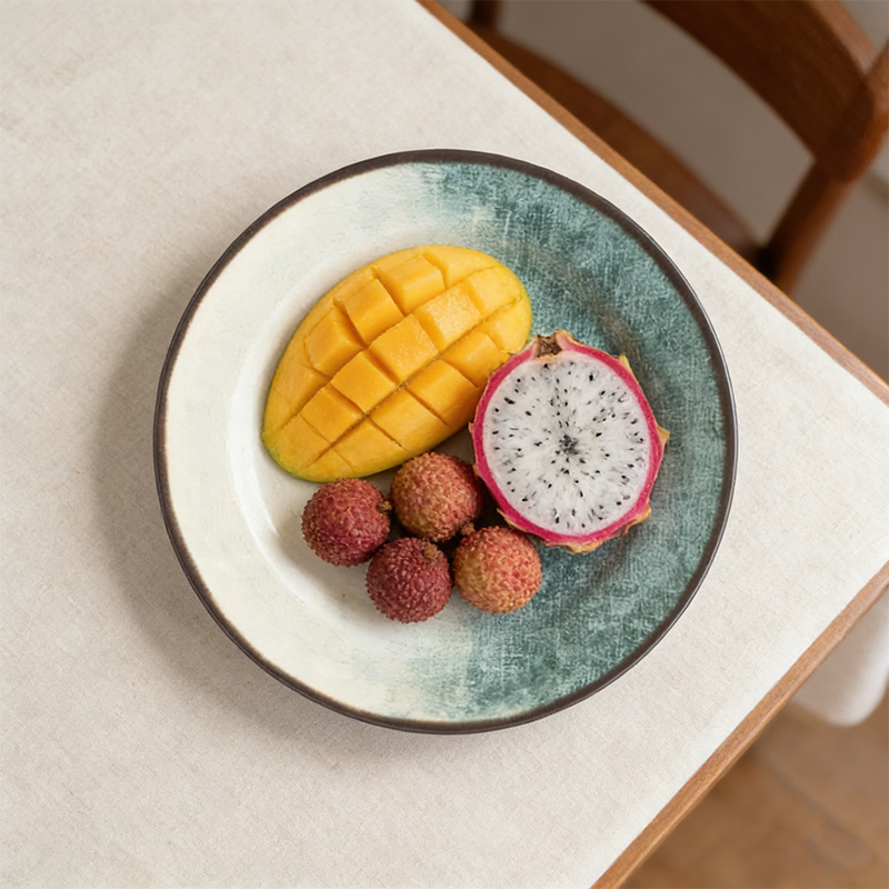 Vibrant Assorted Colour Plastic Party Plates for Home Kitchen 28cm 298g