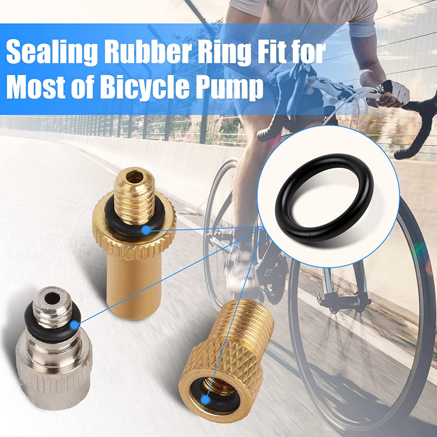 12Pcs Valve Converter Set Brass Bike Valve Adapter Schrader Valve