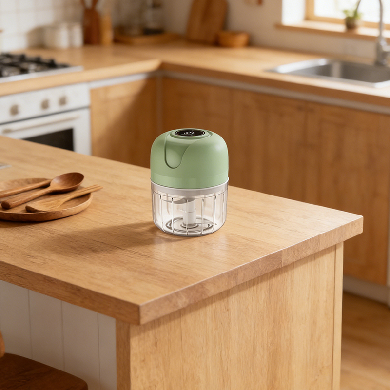 250mL Electric Mini Garlic Chopper Cordless Portable Food Processor Blender Random Colours