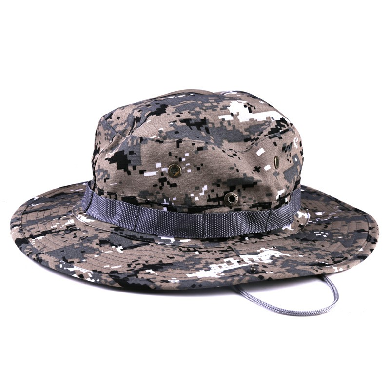 Boonie Sun Hat Bucket Cargo Safari Bush Summer Fishing Hat for Men and Women - ACU