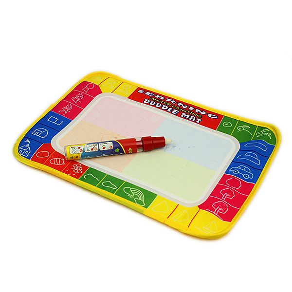 Water Doodle Mat with Pen, 29x19cm for Travel, Water Markers and Coloring Pad Set