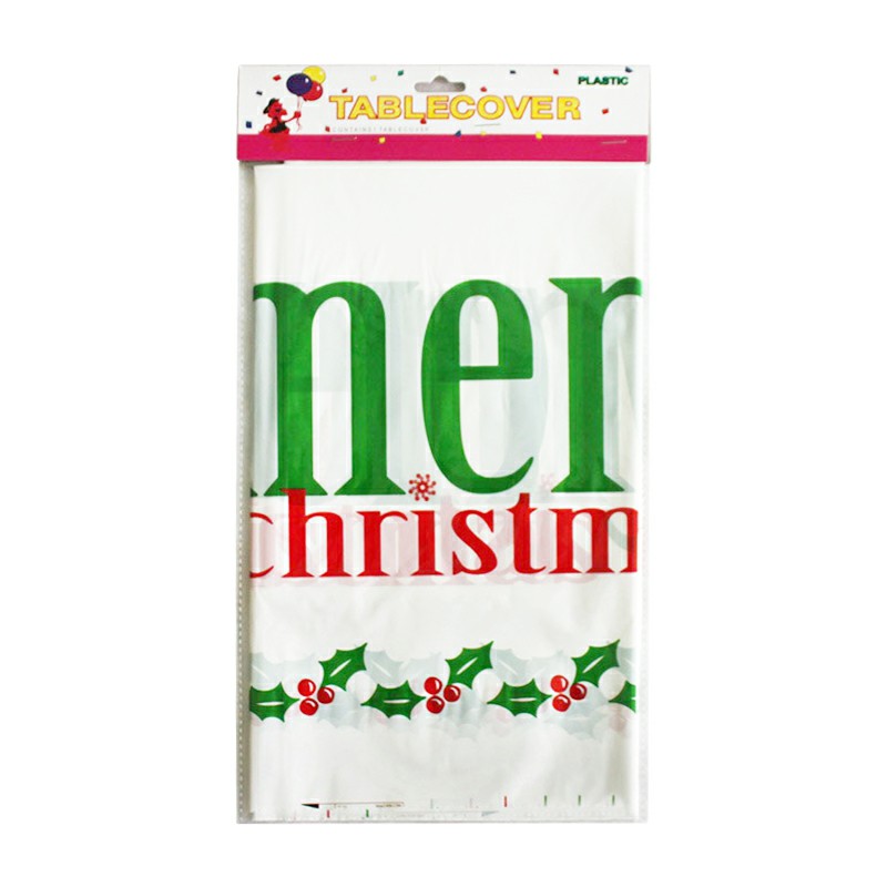 Disposable Christmas Themed Table Cloths Xmas Party Table Cover Home Decoration - Christmas 7