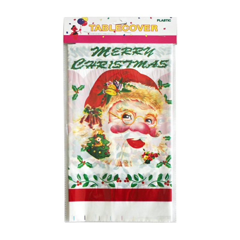Disposable Christmas Themed Table Cloths Xmas Party Table Cover Home Decoration - Christmas 8