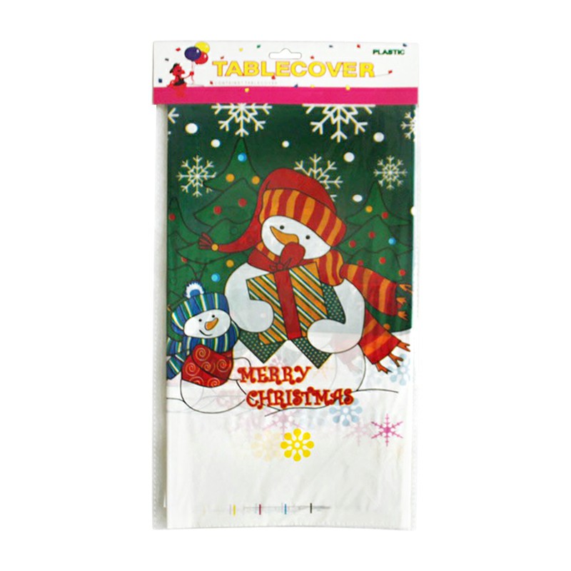 Disposable Christmas Themed Table Cloths Xmas Party Table Cover Home Decoration - Christmas 6
