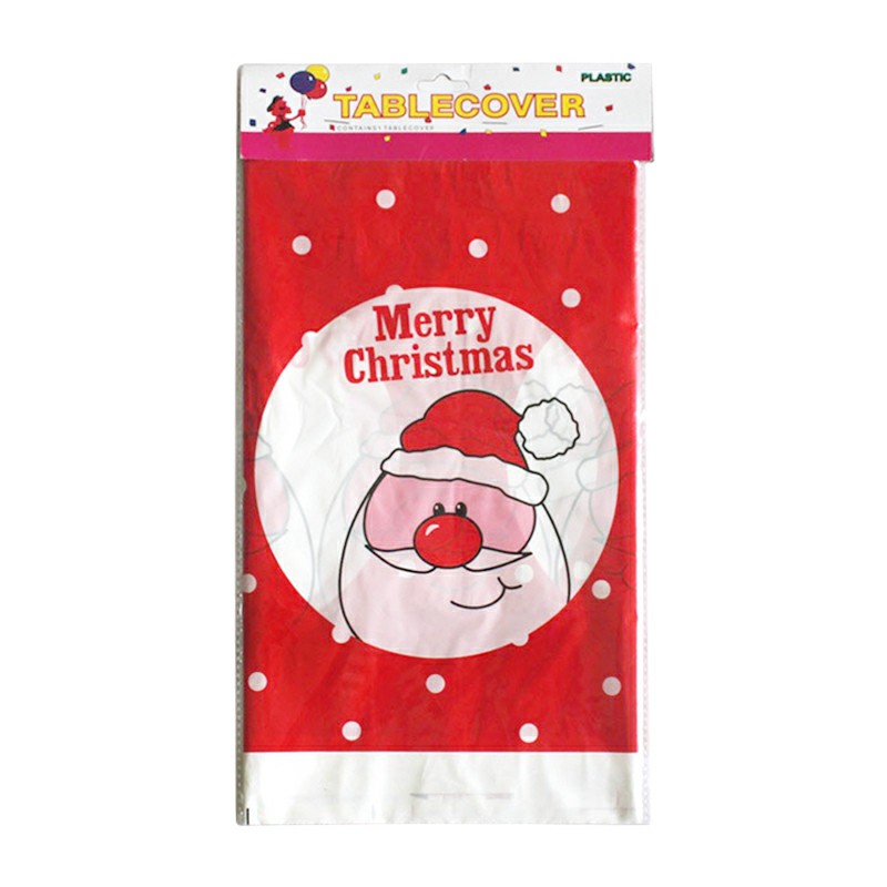 Disposable Christmas Themed Table Cloths Xmas Party Table Cover Home Decoration - Christmas 4