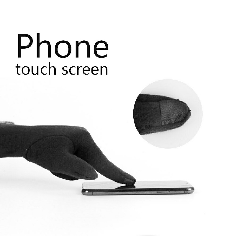 Ladies Winter Gloves Touch Screen Fleece Thick Warm Comfy Soft Fur Lined Thermal Gloves - Grey