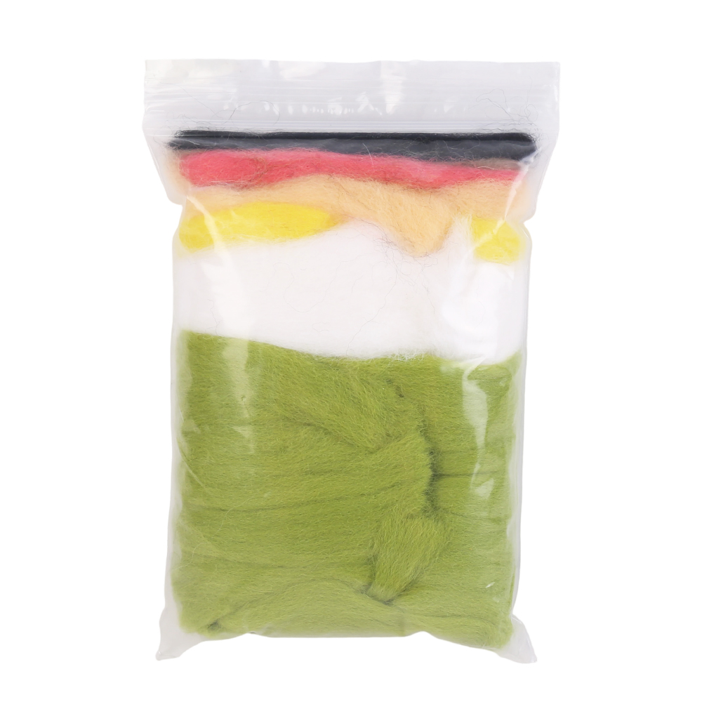 Needle Felting Starter Kit Green Cat Animals Needle Felting Set DIY Wool Felt Materials Set