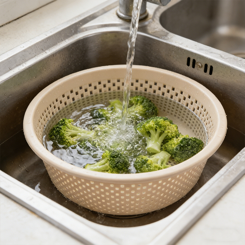 13.7 Inch Multipurpose Colander Kitchen Sieve Basket Washing Vegetables 212g 35cm