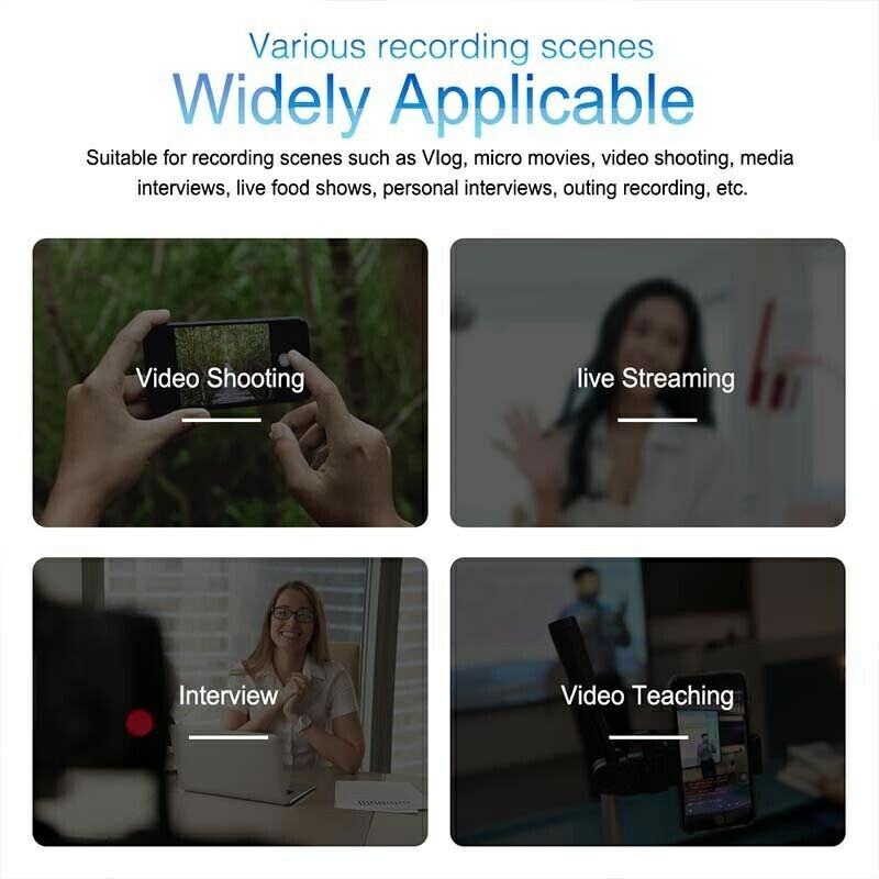 8pin Interface Lavalier Microphone for iPhone Cellphone