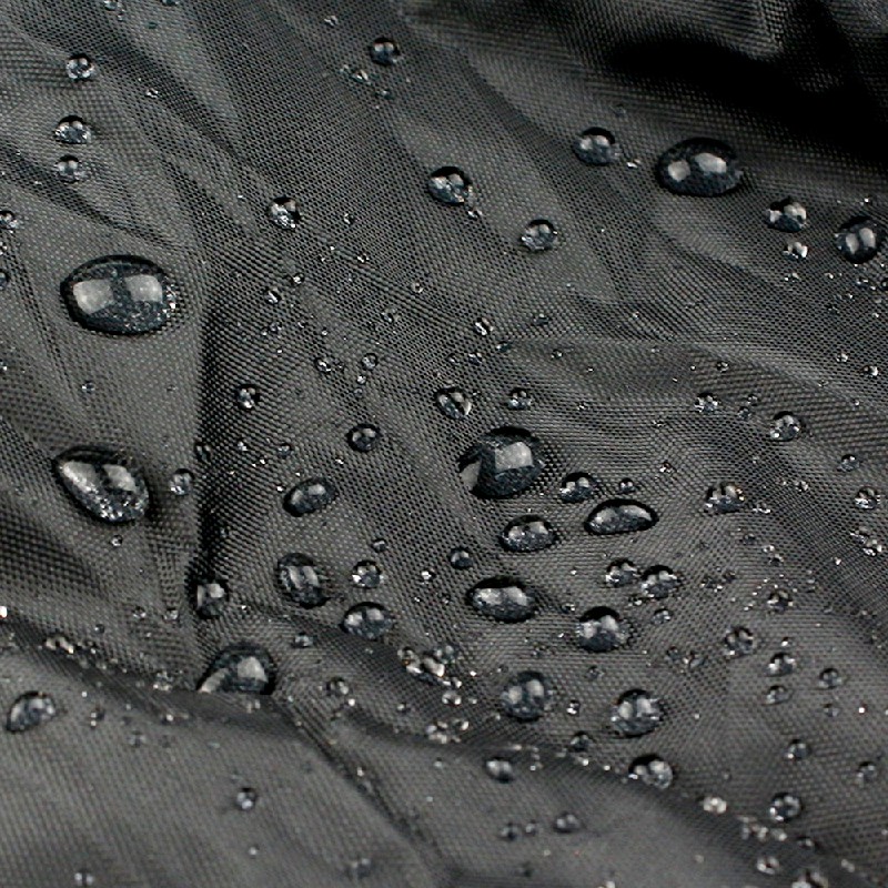 Garden Folding Chair Cover Reclining Sun Lounger Cover Waterproof UV Resistant - Black.