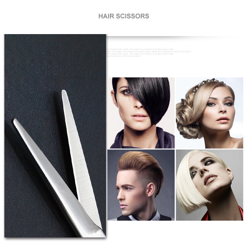 Stainless Steel Haircut 6 inch Scissors Professional Salon Hairdressing Hair Cutting Set - Flat Scissor
