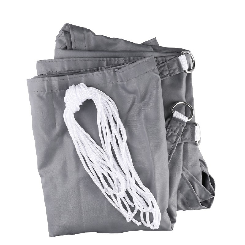 400D Triangle Outdoor Shade Sail Patio Suncreen Awning Garden Sun Canopy 98% UV Block Grey - 3x3x3m