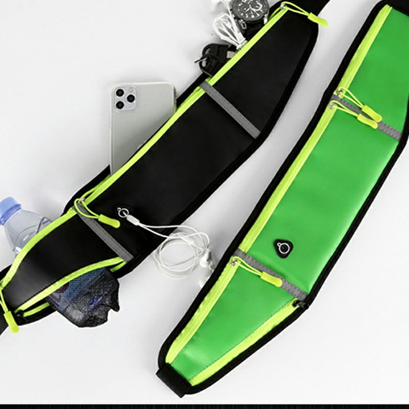Holder Bag Waterproof Running Pouch Belt Waist Pack Fanny Pack for Bottle - Green