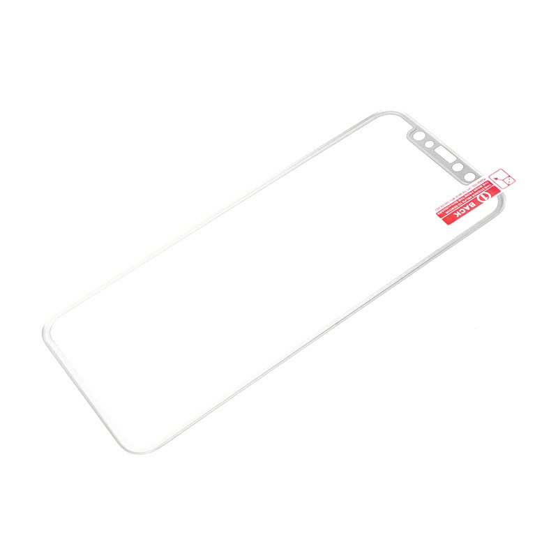 iPhone X/XS/11 Pro 3D Tempered Glass Metal Edge to Edge Screen Protector - Silver