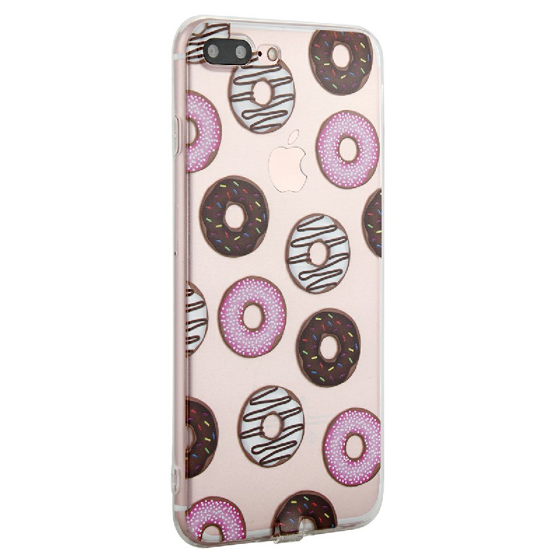 Fashion TPU Soft Protective Phone Cover Case for iPhone 7 Plus - Donut