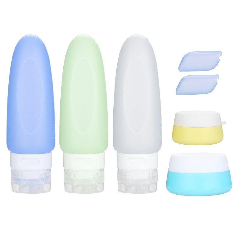 Leakproof Travel Container Refillable Squeezable Set Package Bottle for Cosmetics Shampoo