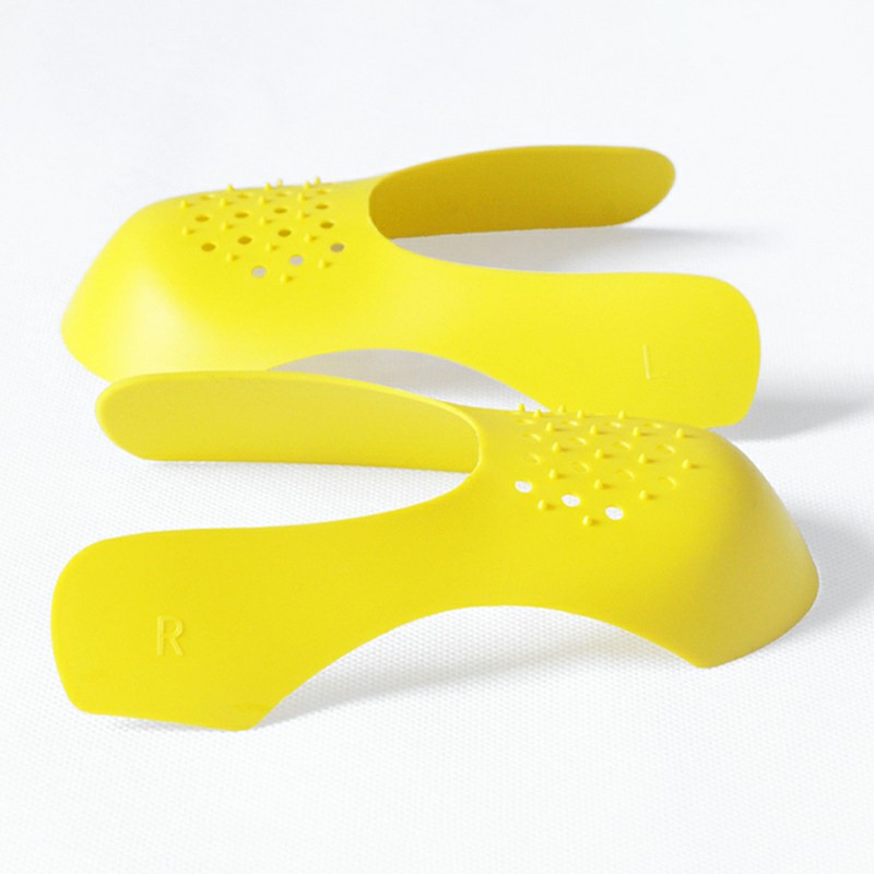 Shoe Trainer Protector Reusable Anti Crease Sneaker Shields Toe Box Decreaser for Men UK 7-12 - Yellow