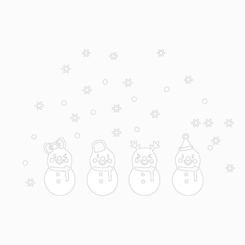 Christmas 3D Removable Window Wall Stickers Decor Xmas Home Shop Decorations - AFC8010