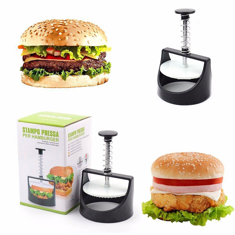 Non Stick Hamburger Press Burger Meat Beef Grill Patty Maker Mould