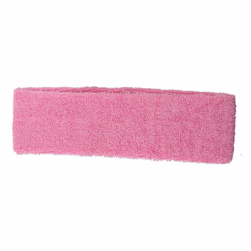 Unisex Sports Cotton Sweatband - Pink