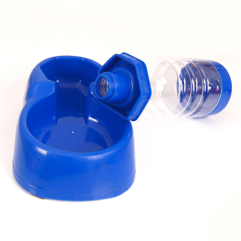 2 in 1 Automatic Pet Feeder Water Dispenser Self-Feeding Bowl for Dogs and Cats Blue