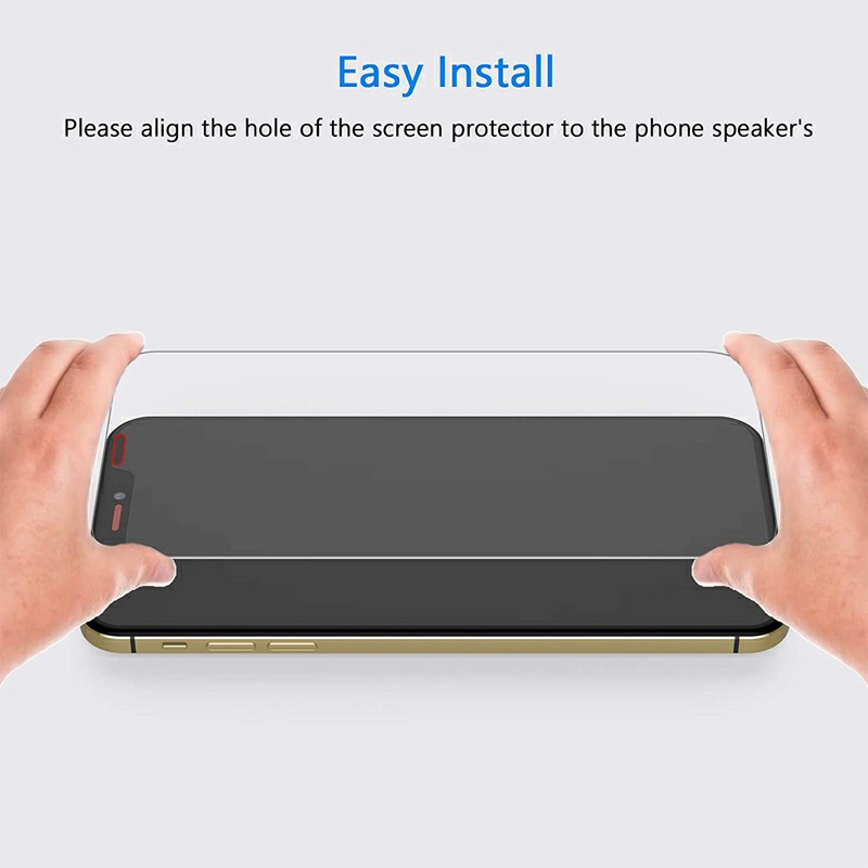 High Definition Scratch Resistant Full Screen 2.5D Tempered Glass for iPhone 12 Pro Max