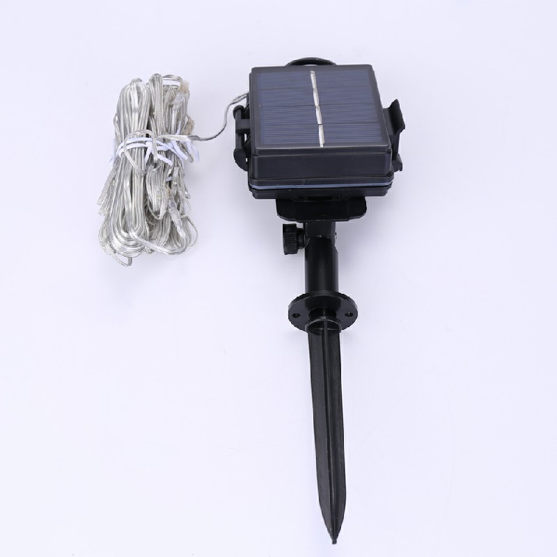 Waterproof Battery Powered Garden Parasol Umbrella Chain 104 Led Lights 8 Strings Fairy Lights - Cool Light