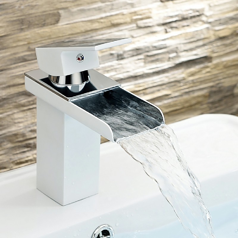 Full Copper Bathroom Sink Mixer Tap with A Pair of 60cm Hose