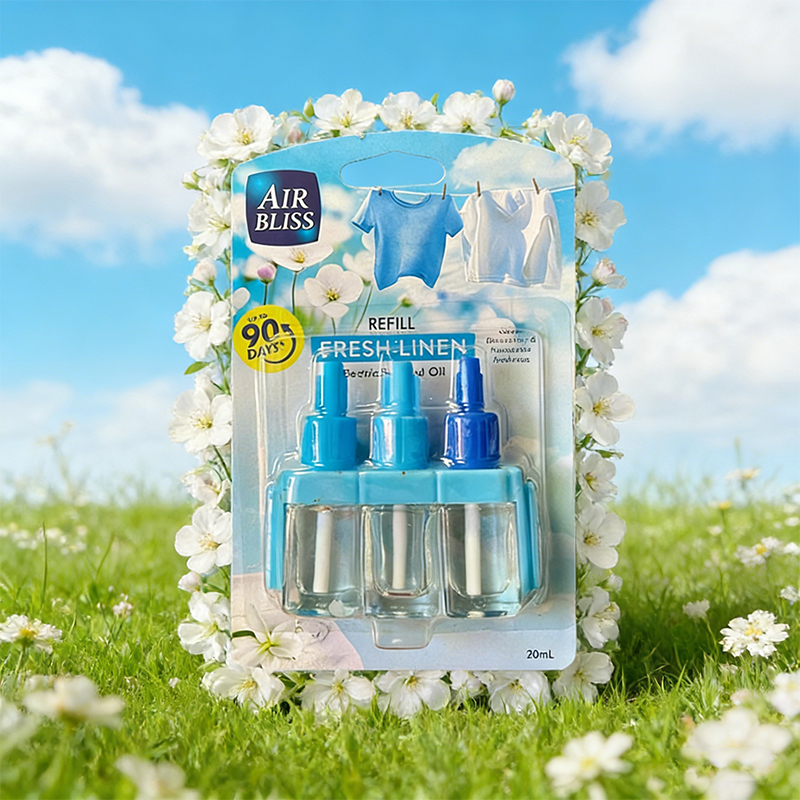 5 Packs 3Volution Plug In Refills Ambi Pur Machine Compatible Air Freshener Scented Oil Fresh Linen