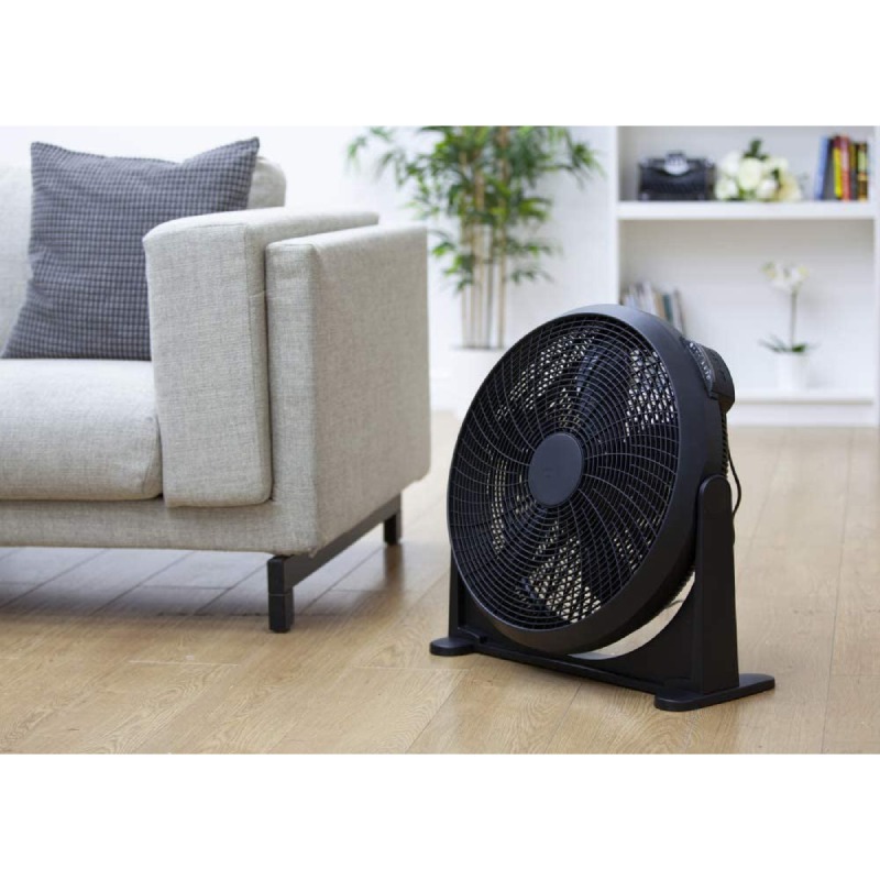 20 Inch High Velocity Floor Fan Black