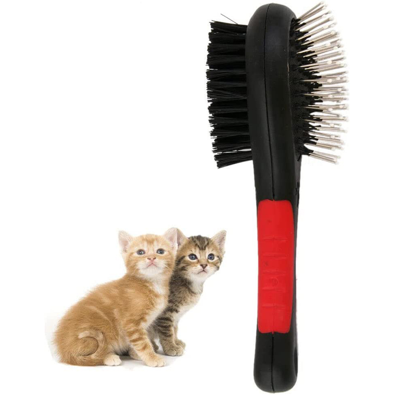 Double Sided Pet Fur Grooming Brush Pet Brush for Short and Long Hair Large Size