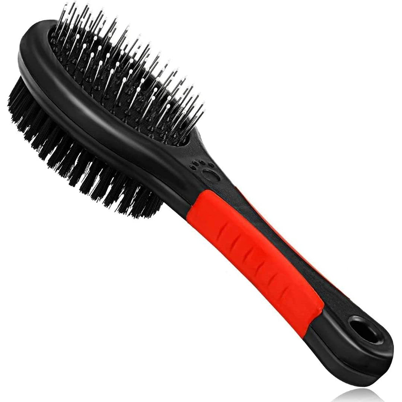 Double Sided Pet Fur Grooming Brush Pet Brush for Short and Long Hair Large Size