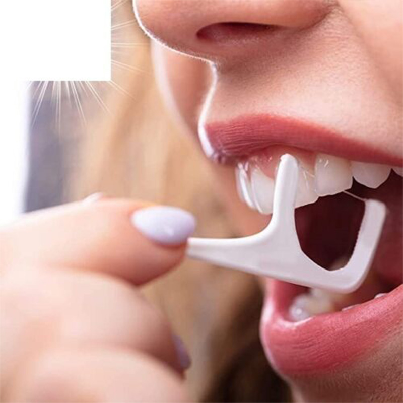 Dental Floss Sticks Interdental Tooth Harps Teeth Picks Oral Care 50pk